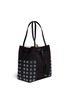 Detail View - Click To Enlarge - TORY BURCH - 'Block-T Grommet' drawstring tote