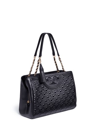 Detail View - Click To Enlarge - TORY BURCH - 'Fleming' quilted leather shoulder bag