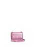 Main View - Click To Enlarge - TORY BURCH - Mini crinkled metallic leather crossbody bag