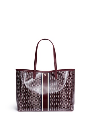 Main View - Click To Enlarge - TORY BURCH - 'Gemini Link' coated canvas tote
