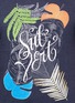 Detail View - Click To Enlarge - SCOTCH & SODA - Tropical leave print cotton T-shirt