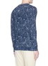 Back View - Click To Enlarge - SCOTCH & SODA - Leaf print cotton sweater