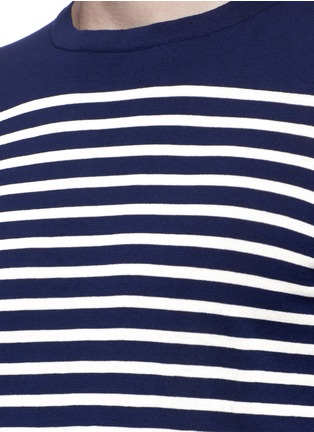 Detail View - Click To Enlarge - SCOTCH & SODA - Contrast stripe cotton sweater