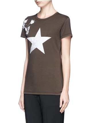 Front View - Click To Enlarge - VALENTINO GARAVANI - Vintage star and flower print T-shirt