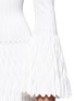 Detail View - Click To Enlarge - ALAÏA - 'Trinidad' origami pleat flared knit dress
