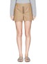 Main View - Click To Enlarge - ALEXANDER WANG - Lace-up front cotton twill shorts