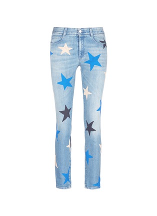 Main View - Click To Enlarge - STELLA MCCARTNEY - Star print slim fit boyfriend jeans