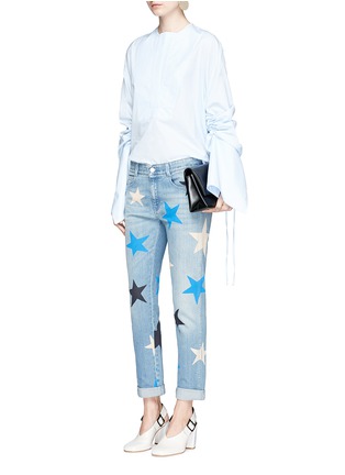 Figure View - Click To Enlarge - STELLA MCCARTNEY - Star print slim fit boyfriend jeans