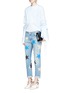 Figure View - Click To Enlarge - STELLA MCCARTNEY - Star print slim fit boyfriend jeans