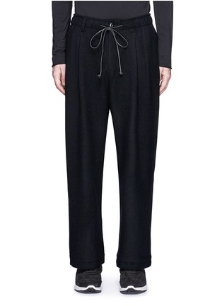 Main View - Click To Enlarge - ATTACHMENT - Wide leg wool cashmere blend pants