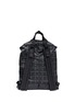 Back View - Click To Enlarge - MARNI - x PORTER check print techno fabric drawstring backpack