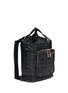 Front View - Click To Enlarge - MARNI - x PORTER check print techno fabric drawstring backpack