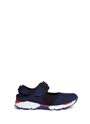 Main View - Click To Enlarge - MARNI - Strap mesh techno fabric sneakers