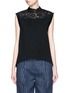 Main View - Click To Enlarge - 3.1 PHILLIP LIM - Guipure lace panel French terry sleeveless sweatshirt