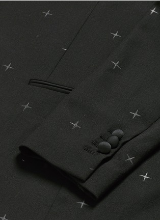  - NEIL BARRETT - Rubberised star print tuxedo blazer