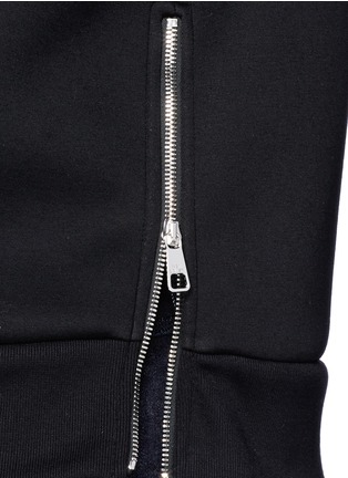 Detail View - Click To Enlarge - NEIL BARRETT - Embossed thunderbolt scuba jersey sweatshirt