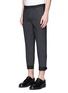 Front View - Click To Enlarge - NEIL BARRETT - Stretch wool blend skinny fit pants