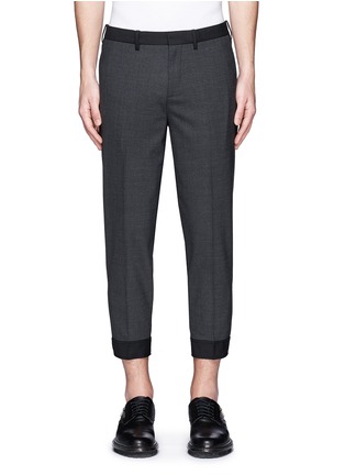 Main View - Click To Enlarge - NEIL BARRETT - Stretch wool blend skinny fit pants