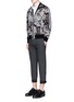 Figure View - Click To Enlarge - NEIL BARRETT - Stretch wool blend skinny fit pants