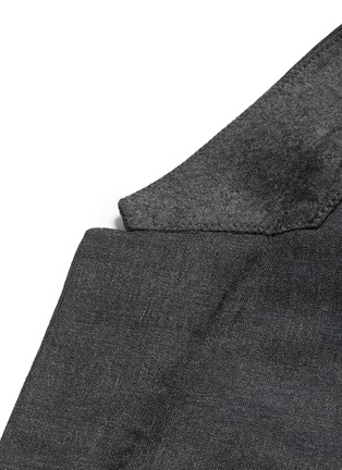 Detail View - Click To Enlarge - NEIL BARRETT - Camouflage jacquard slim fit wool blazer
