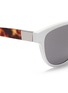 Detail View - Click To Enlarge - THE ROW - x Linda Farrow leather temple cat eye sunglasses