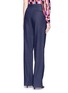 Back View - Click To Enlarge - EMILIO PUCCI - Pleat front chambray wide leg pants