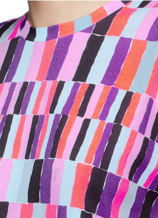 Detail View - Click To Enlarge - EMILIO PUCCI - Check print T-shirt