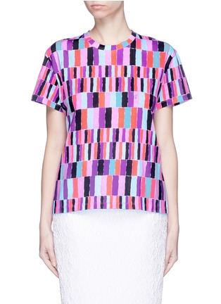 Main View - Click To Enlarge - EMILIO PUCCI - Check print T-shirt