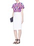 Figure View - Click To Enlarge - EMILIO PUCCI - Check print T-shirt
