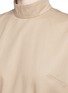 Detail View - Click To Enlarge - EMILIO PUCCI - High neck cotton-linen gabardine dress