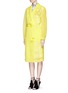 Front View - Click To Enlarge - EMILIO PUCCI - Logo embroidery double tulle overcoat