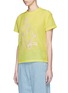Front View - Click To Enlarge - EMILIO PUCCI - Tourist embroidery double organza T-shirt