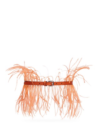 Main View - Click To Enlarge - EMILIO PUCCI - Feather lizard effect leather belt