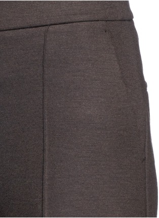 Detail View - Click To Enlarge - THEORY - 'Raoka' virgin wool blend stretch flannel culottes