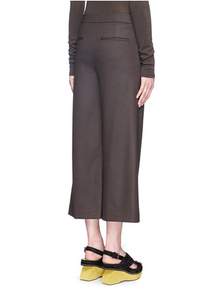 Back View - Click To Enlarge - THEORY - 'Raoka' virgin wool blend stretch flannel culottes