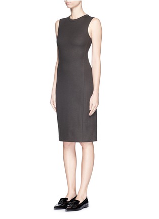 Front View - Click To Enlarge - THEORY - 'Gevel' cutout back stretch virgin wool blend dress