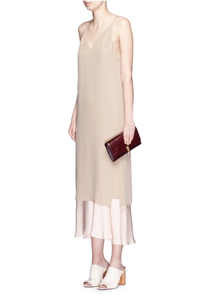Figure View - Click To Enlarge - THEORY - 'Kyun' silk georgette camisole dress