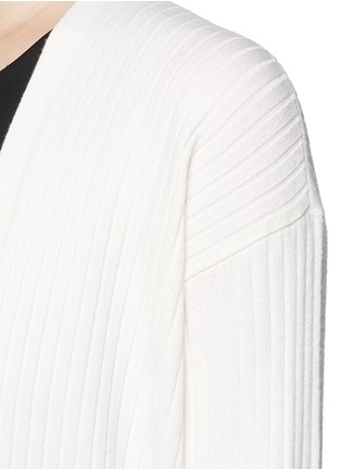 Detail View - Click To Enlarge - THEORY - 'Epsona' rib knit cardigan