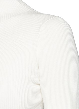 Detail View - Click To Enlarge - THEORY - 'Emid K' funnel neck rib knit top