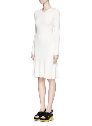 Front View - Click To Enlarge - THEORY - 'Solmay' slot seam flare dress