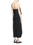 Back View - Click To Enlarge - TIBI - Cascade drape overlay silk strapless jumpsuit
