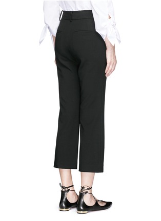Back View - Click To Enlarge - TIBI - 'Alain' cropped wide leg pants