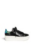 Main View - Click To Enlarge - ASH - 'Cult' holographic trim leather flatform sneakers