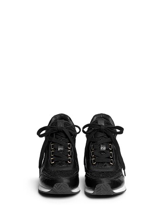 Figure View - Click To Enlarge - ASH - 'Dream' lace wedge sneakers