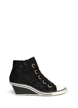 Main View - Click To Enlarge - ASH - 'Glen' lace wedge sneakers