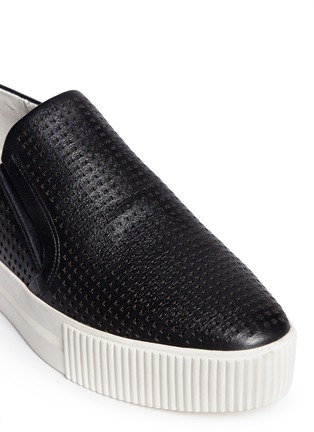 Detail View - Click To Enlarge - ASH - 'Kurt' perforation leather skate slip-ons