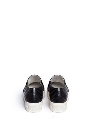 Back View - Click To Enlarge - ASH - 'Kurt' perforation leather skate slip-ons