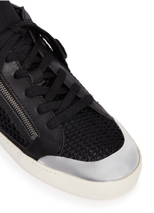 Detail View - Click To Enlarge - ASH - 'Shy' metal toe cap neoprene mesh sneakers