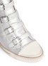 Detail View - Click To Enlarge - ASH - 'Genial' metallic leather strap sneakers