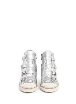 Figure View - Click To Enlarge - ASH - 'Genial' metallic leather strap sneakers